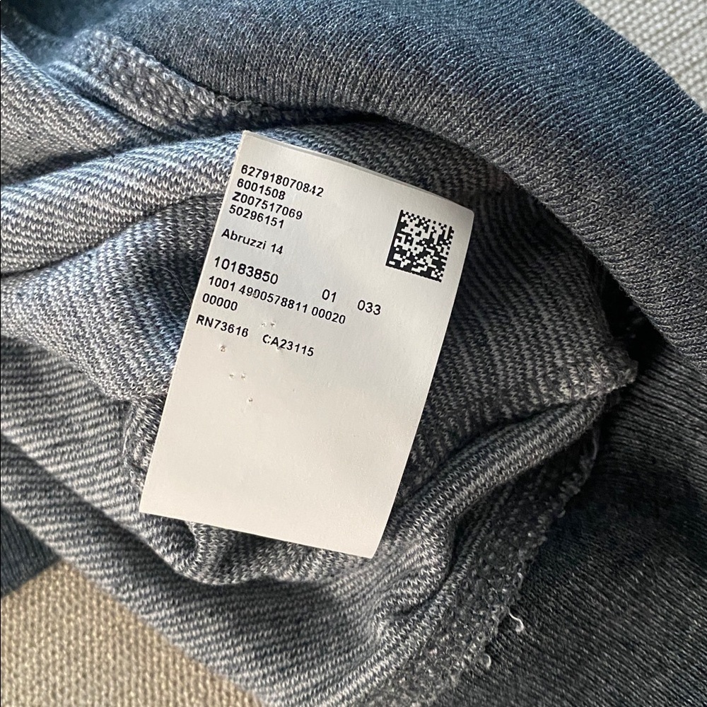 Hugo Boss Abruzzi 14 Slim Fit Crewneck Gray Striped Long Sleeve Sweater Size M - Picture 4 of 10